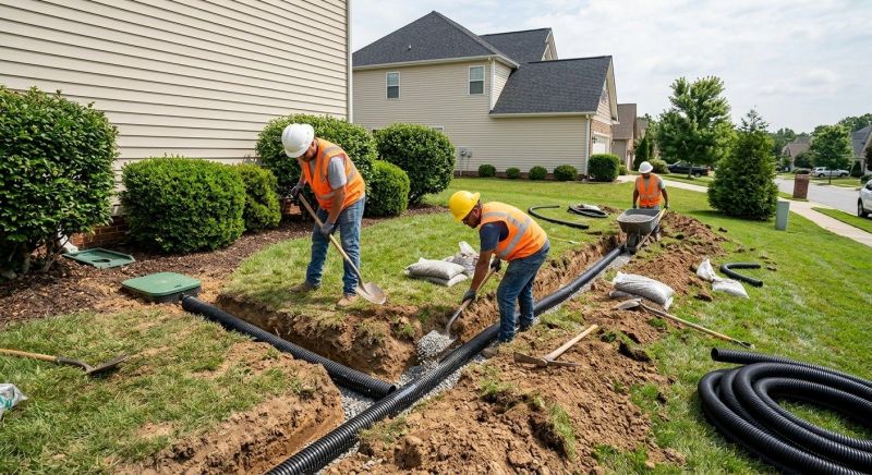 Residential Landscape Drainage in Birmingham, AL