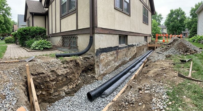 Underground Drain Installation in Tuscaloosa, AL